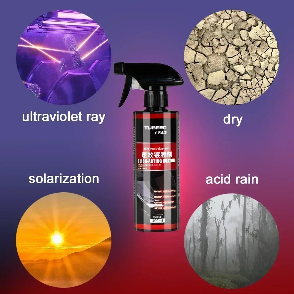 9H Ceramic Car Coating Nano Liquid Glass Plated Crystal Hydrophobic