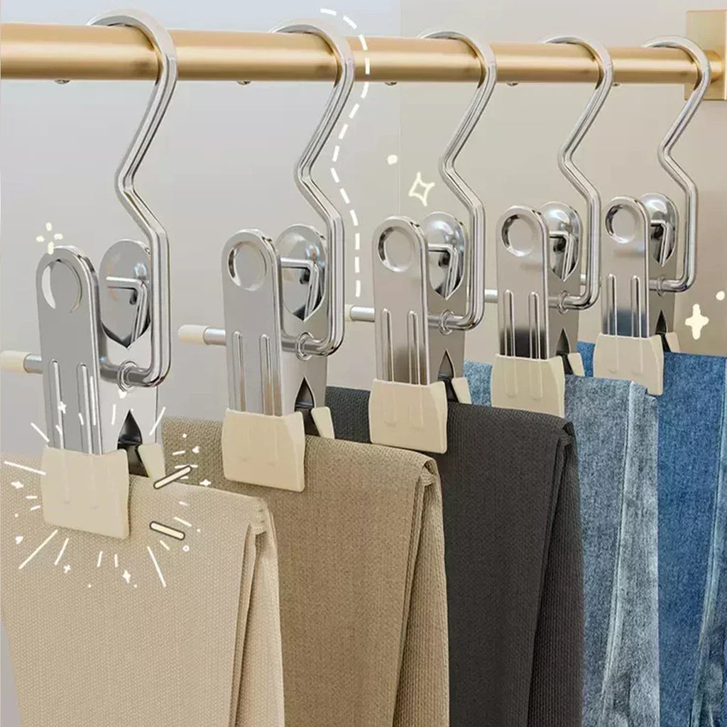 Metal Clothes Hanger Hook Organizer – 5 to 20 Pack