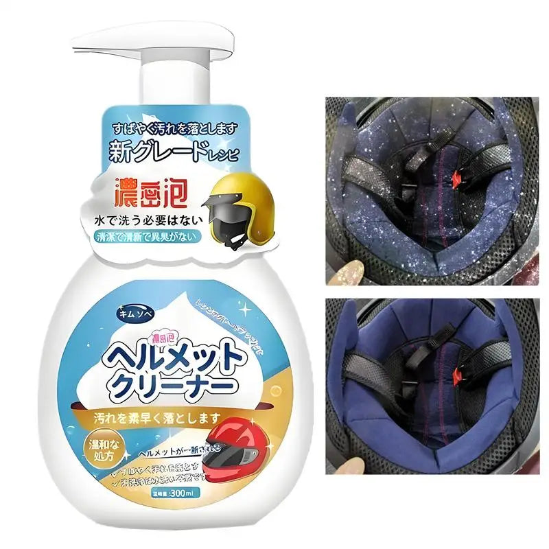 Motorcycle Helmet Foam Cleaner 300ml | No-Rinse Deodorizer