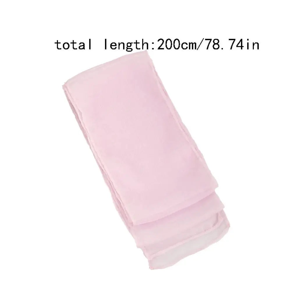 Women's Long Chiffon Scarf – Elegant Silk-Style Neckerchief