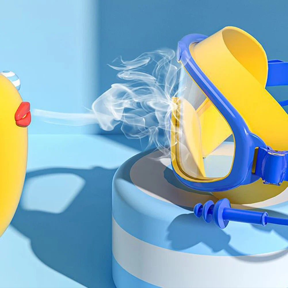 Kids Swim Goggles Anti Fog Swimming Large Frame HD Glasses UV