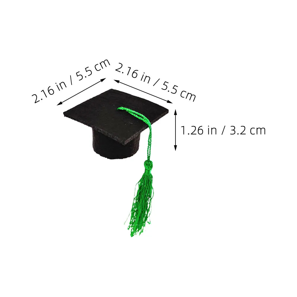 Mini Graduation Hat Bottle Topper Grad Wine Cap Party Supplies Jar