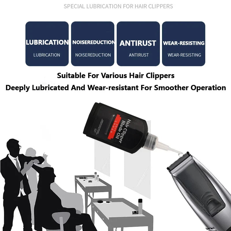 Hair Clipper Blade Oil 120ml – Lubricant for Clippers & Trimmers