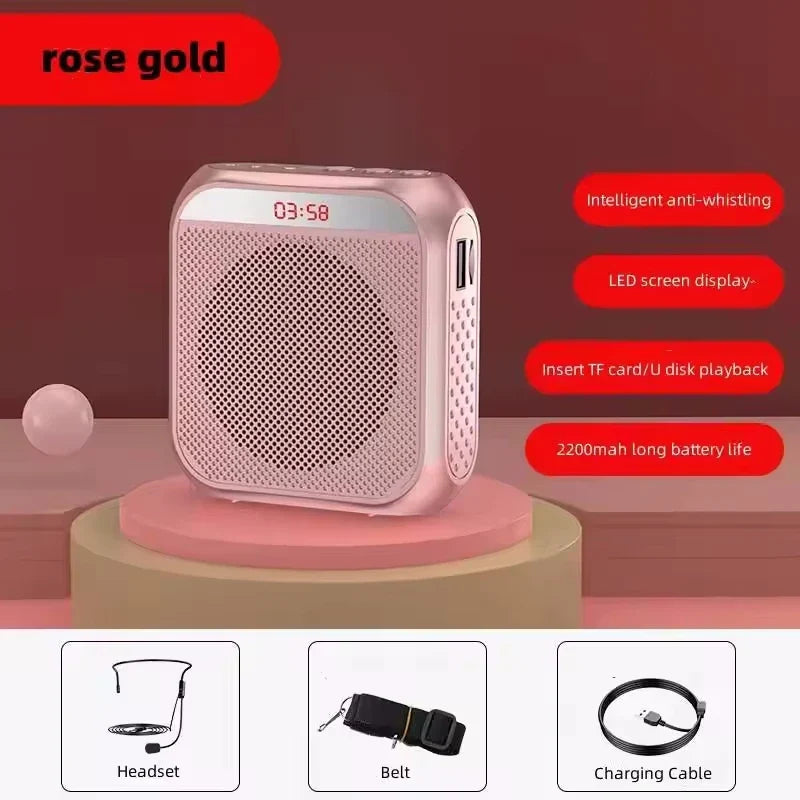 AyeBeau Wearable Voice Amplifier with Mic | 5W, 2200mAh