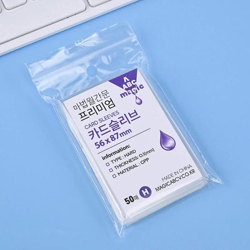Kpop Photocard Sleeves 50pcs – Transparent CPP Card Holder