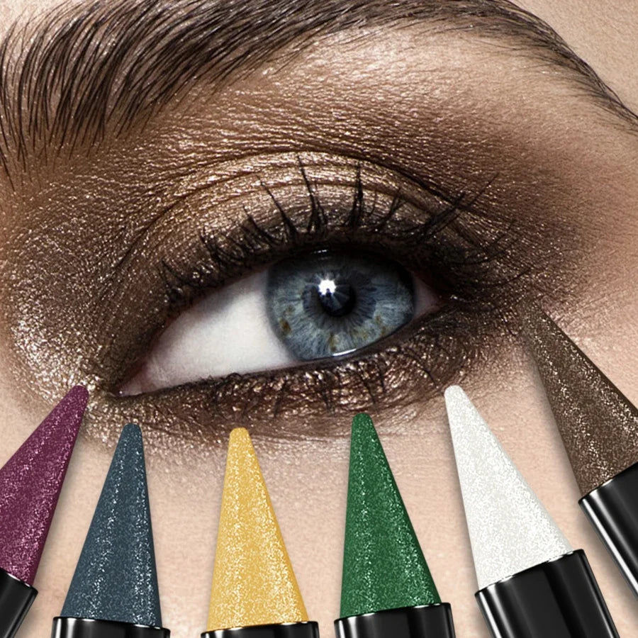 KAFURUX 25-Color Pearlescent Eyeshadow Stick – Waterproof