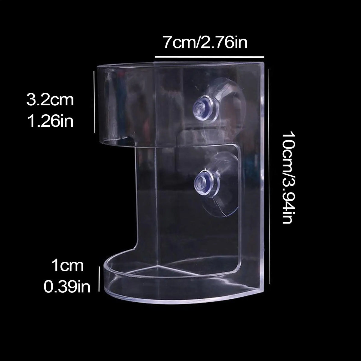 Fish Food Dispenser Transparent Feeding Dish Large Capacity