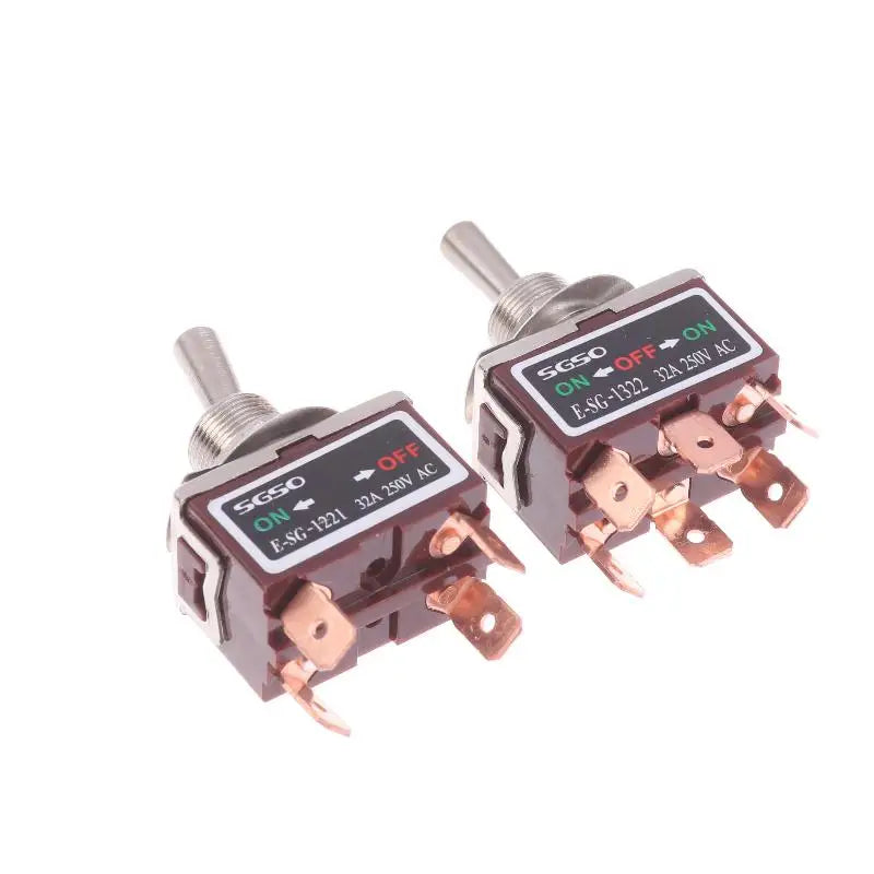 E-SG Self-Locking Rocker Toggle Switch 32A 250VAC 2/3/4/6 Pin