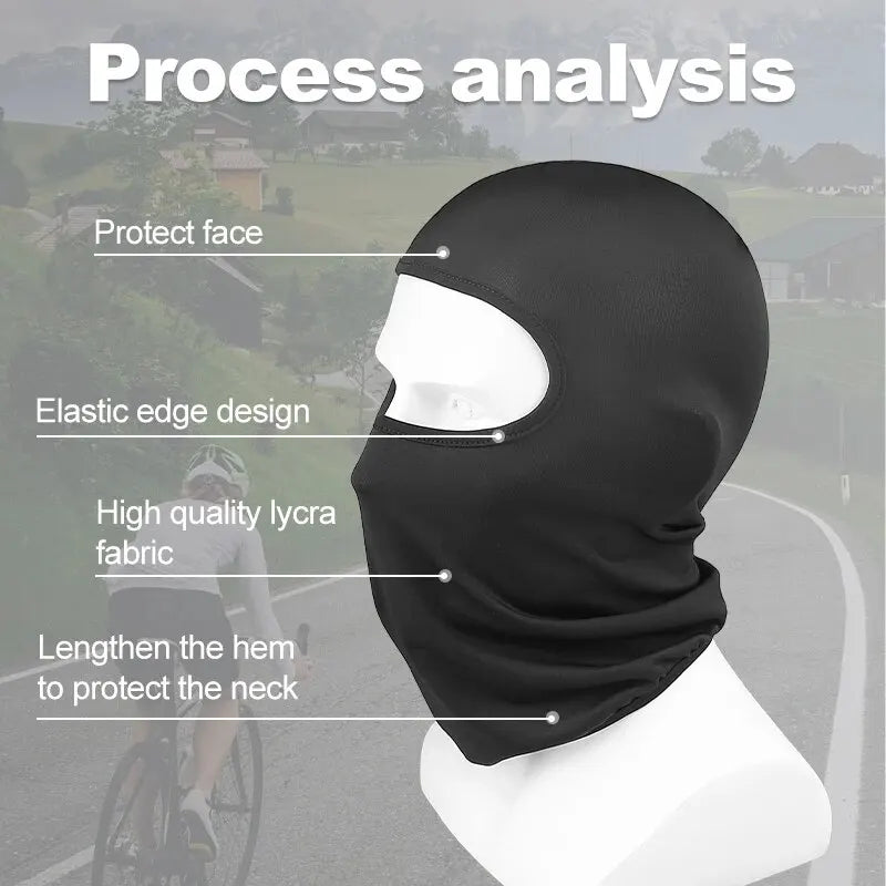 Ice Silk UV Face Mask – Windproof Scarf for Cycling & Outdoors