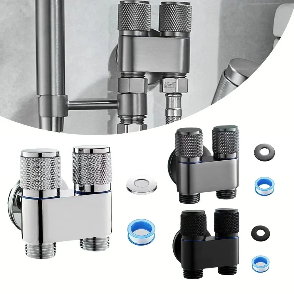 Dual Control Triangle Valve G1/2 | Bidet Sprayer Angle Valve