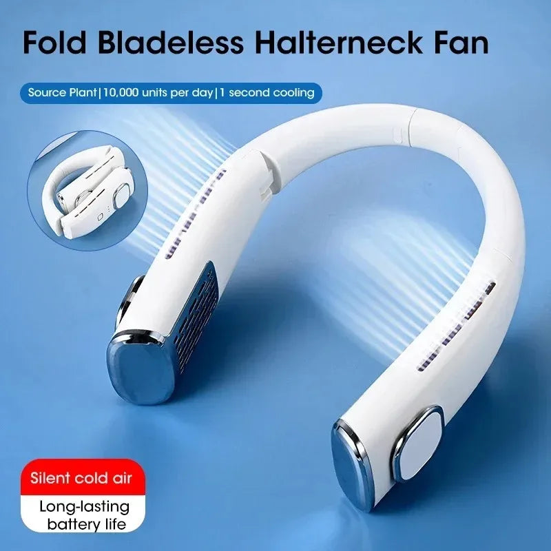 Bladeless Hands-Free Neck Fan | USB-C Rechargeable 4000mAh