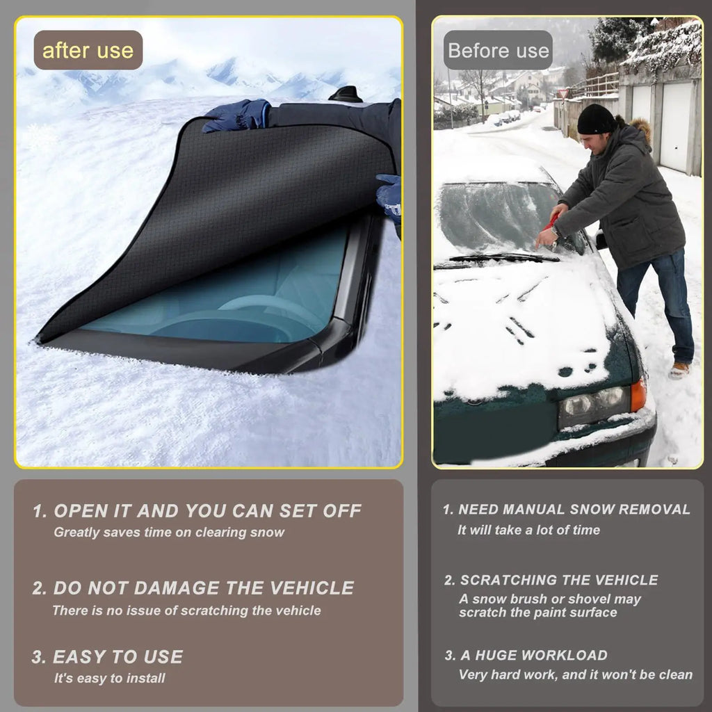 Heavy Duty Snow Windshield Cover – Waterproof Frost Guard