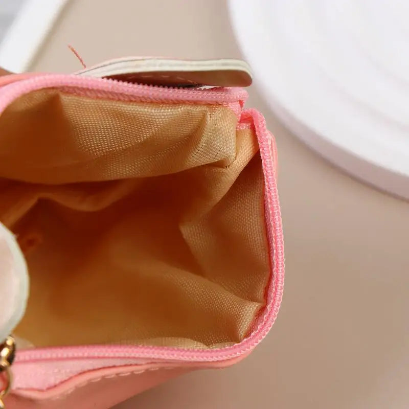 Cute Cat Keychain Coin Purse | Mini Zipper Wallet Bag