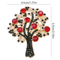 Santa Claus Christmas Tree Brooch | Vintage Alloy Pin Badge