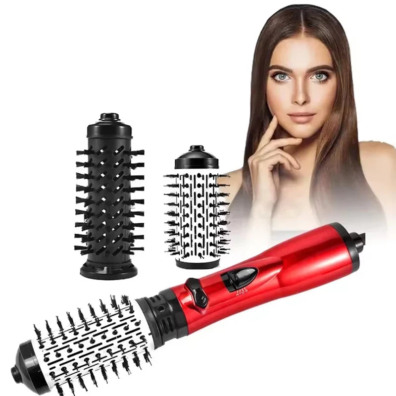 3-in-1 Hot Air Brush Hair Curler & Blow Dryer Styling Wand