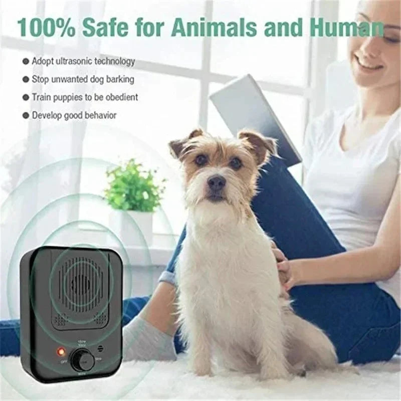 Ultrasonic Dog Bark Deterrent – 3-Level Outdoor Bark Control