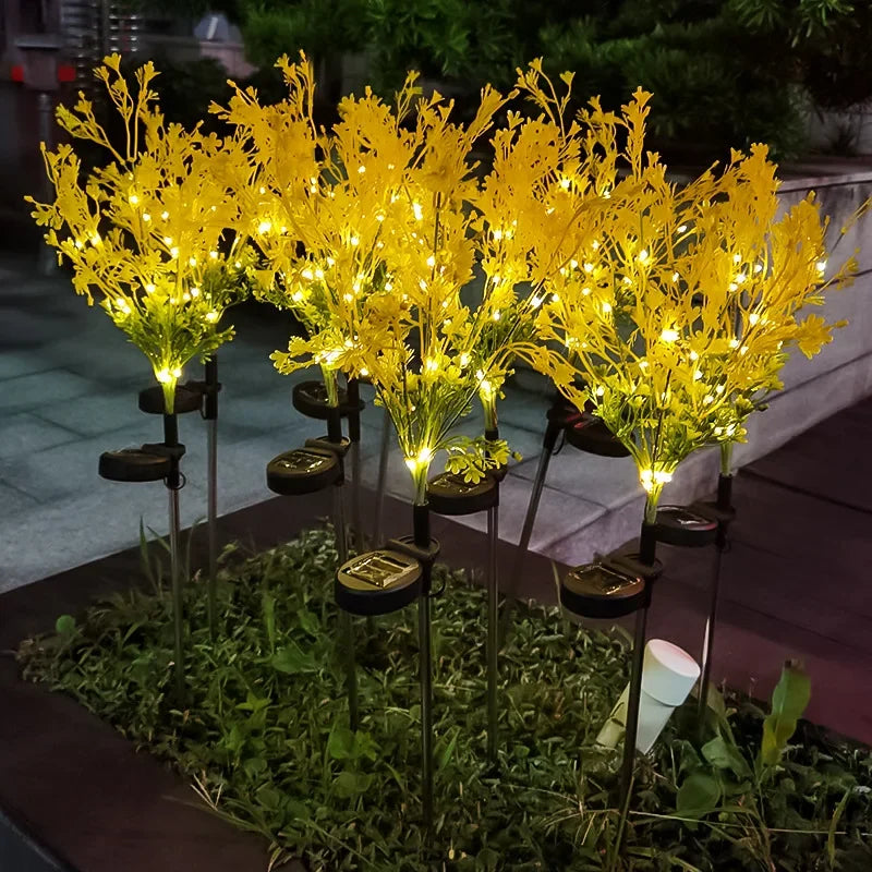 Led Solar Rapeseed Landscape Lawn Lights Outdoor Garden Villa