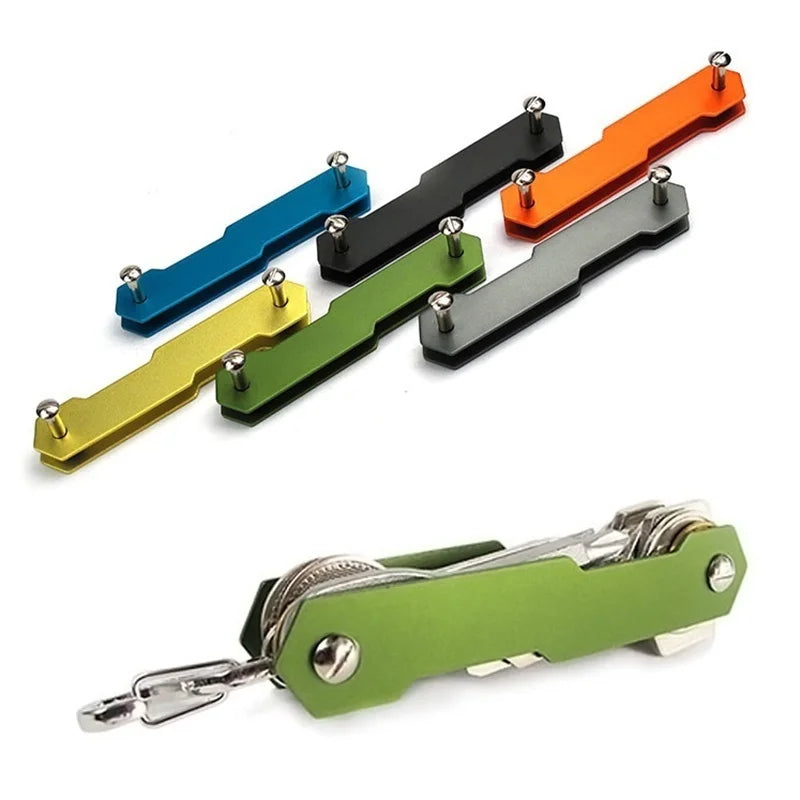 Compact Stainless Steel Key Holder Organizer | EDC Keychain