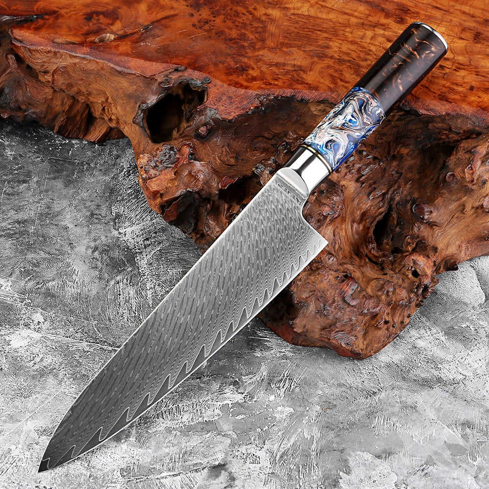 XITUO 8" Japanese Damascus Steel Chef Knife | Full Tang