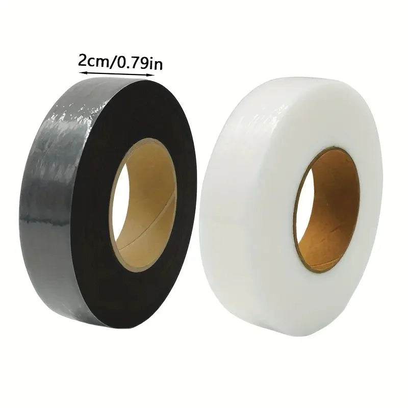 Iron-On Hem Tape 2 Rolls – Black & White Fusible Fabric Bond