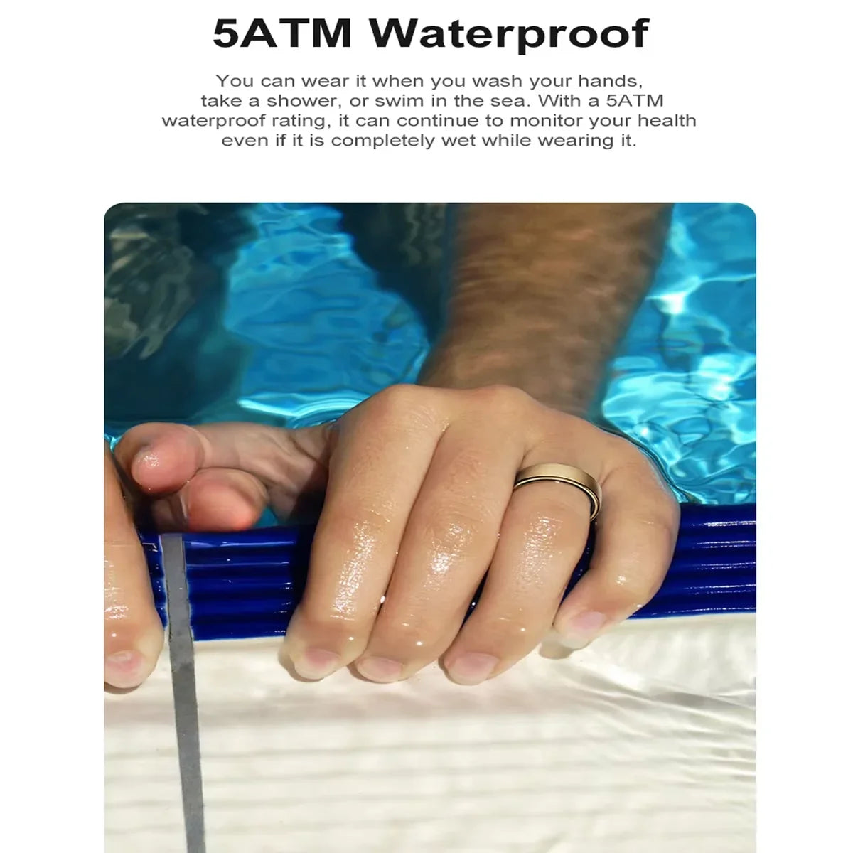 R10 Steel Smart Ring Men Women Waterproof Health Monitor Wireless
