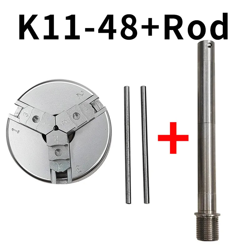 48mm Mini 3-Jaw Self-Centering Chuck | K11-48 Lathe Tool
