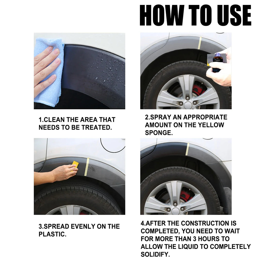 Rayhong Car Plastic Restorer & Coating – 50ml Kit