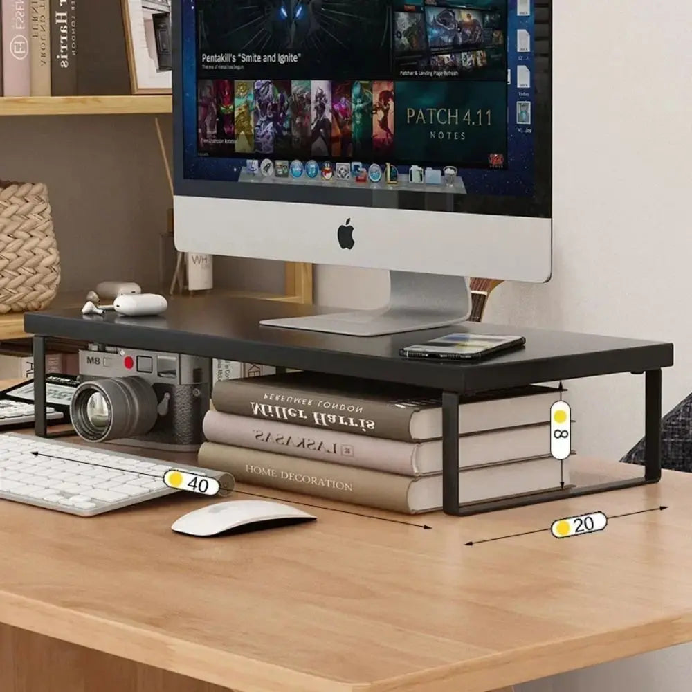 Monitor Stand Riser with Storage Rack | Home Office Organizer