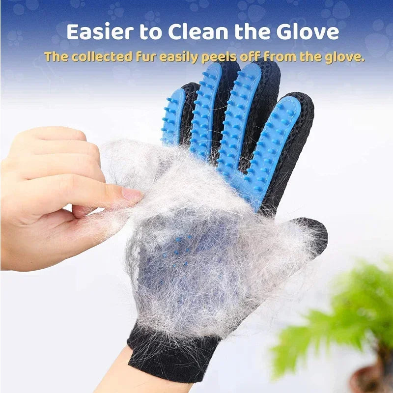 Pet Grooming Glove for Dogs & Cats – Deshedding Massage Comb