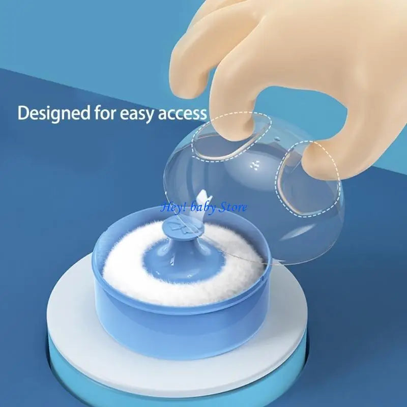 Baby Body Powder Puff with Case for Newborns & Toddlers