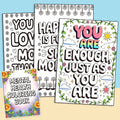 32 Pages Mental Health Coloring Book Adults Happiness Small Moments