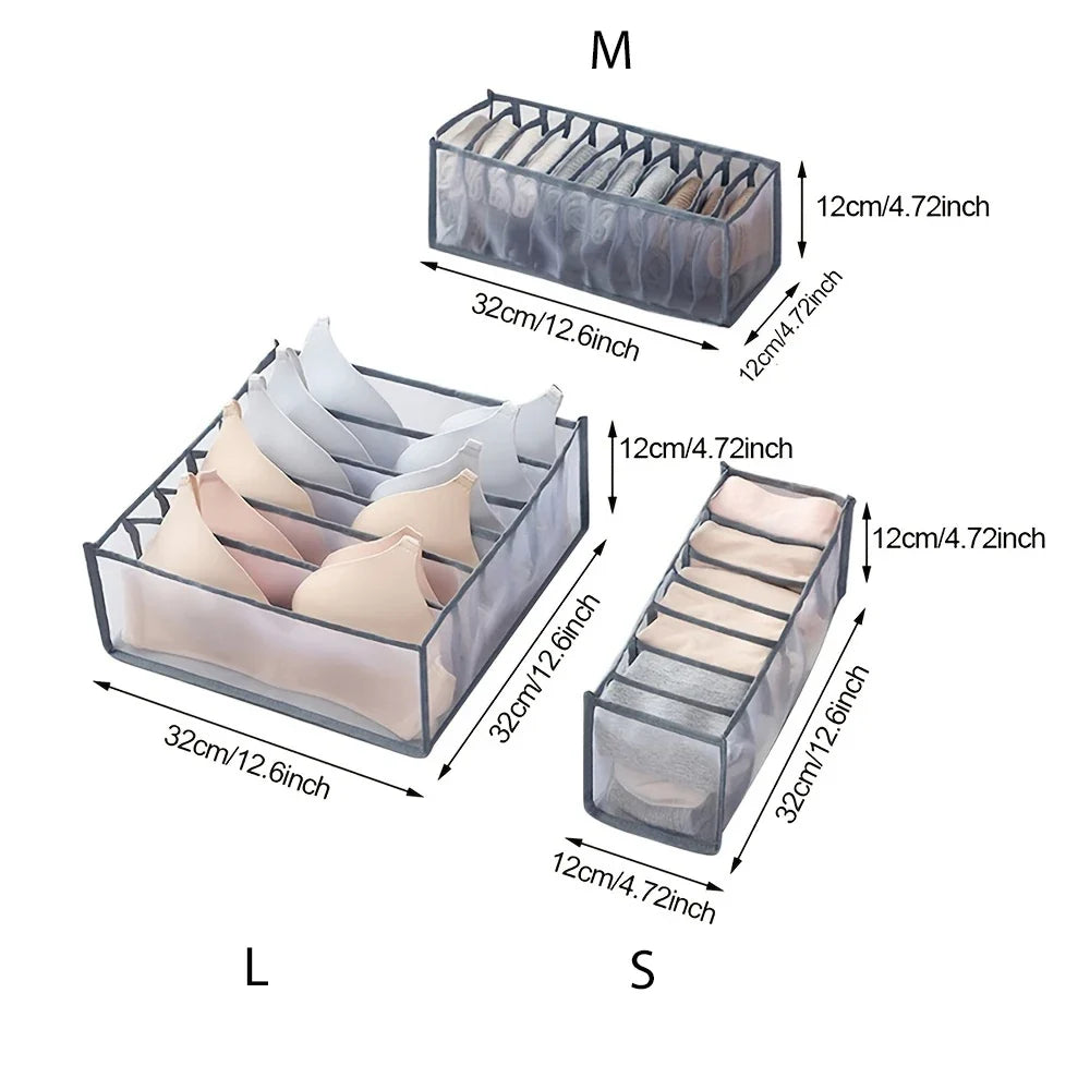 Sock Underwear Organizer Divider Collapsible Closet Storing Socks