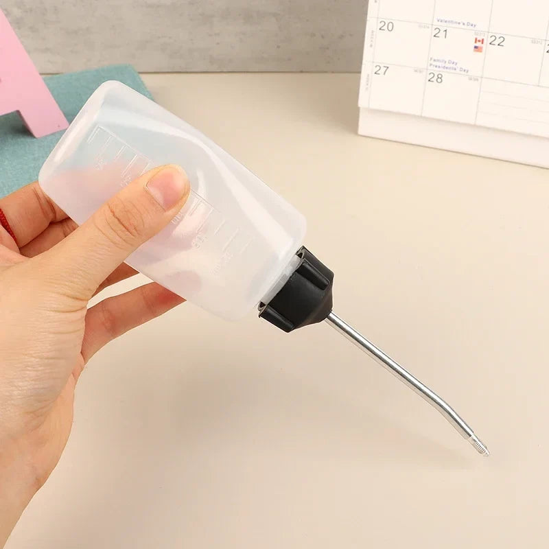 120ml Clear Plastic Sewing Machine Oil Bottle with Spray Nozzle