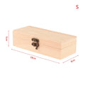 Rectangular Wooden Storage Box Organizer Case Simple Container