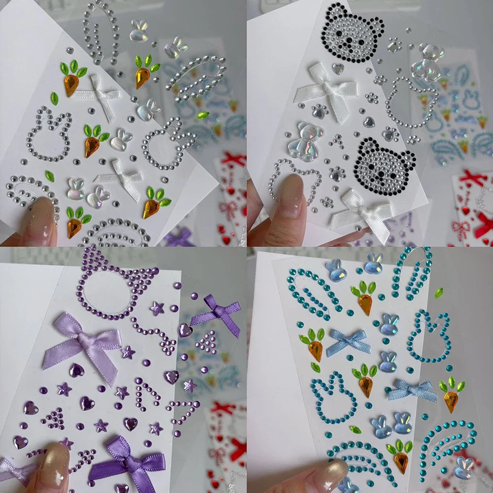 Cute Little Animal Diamond Stickers Concert Support Decoration DIY