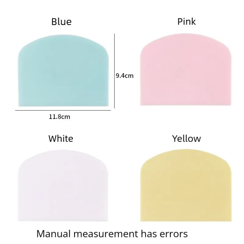 2-Piece Flexible Plastic Dough Scraper & Bowl Cutter Set