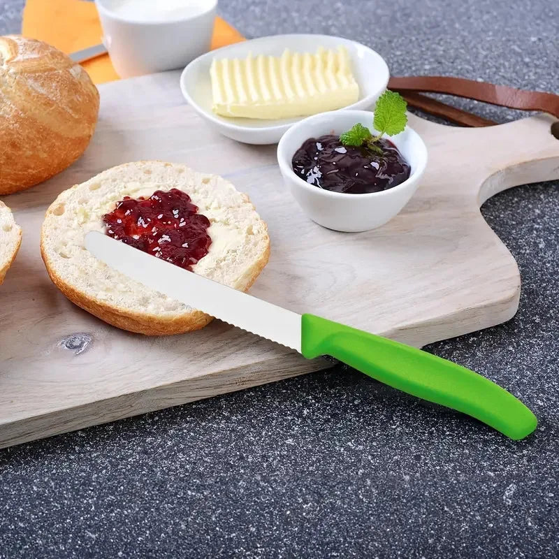 3-Piece Stainless Steel Kitchen Knife Set – Steak, Bread & Fruit