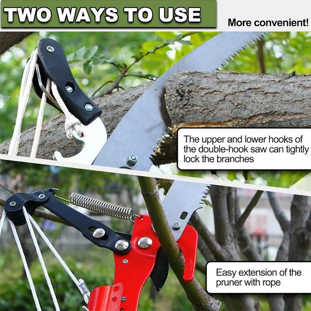 Telescoping Pole Saw & Pruner Set – 13 ft Tree Trimmer Tool