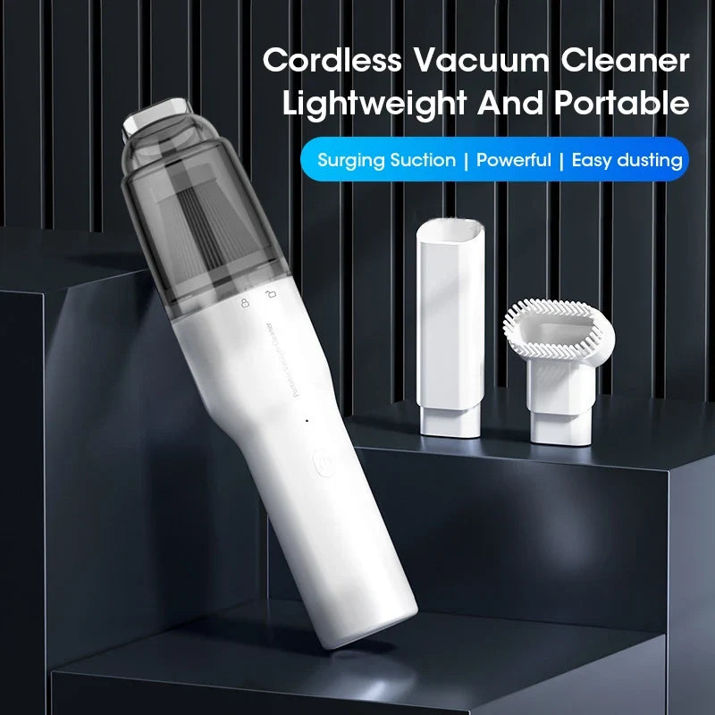 Cordless Car Vacuum – 13000Pa Cyclone Suction, Rechargeable