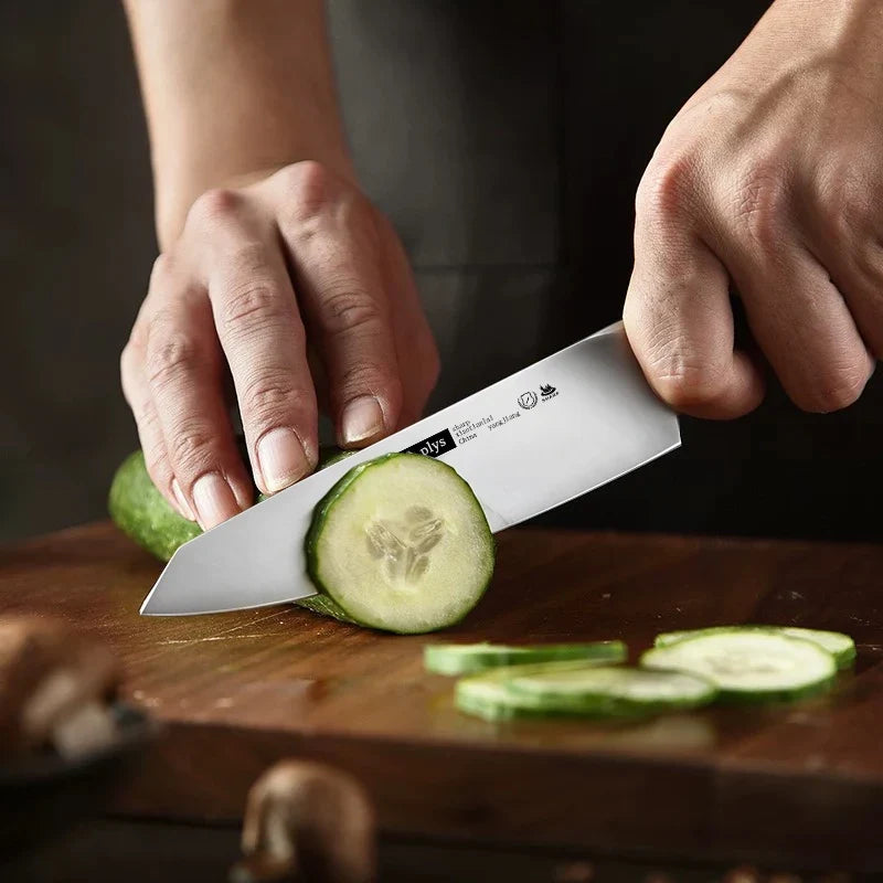Professional Chef Knife – Stainless Steel & Solid Wood Handle