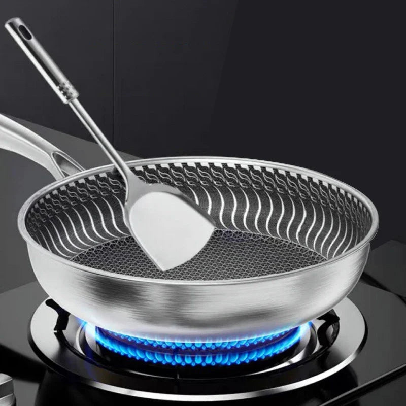 316L Tri-Ply Stainless Steel Frying Pan | Induction & Gas