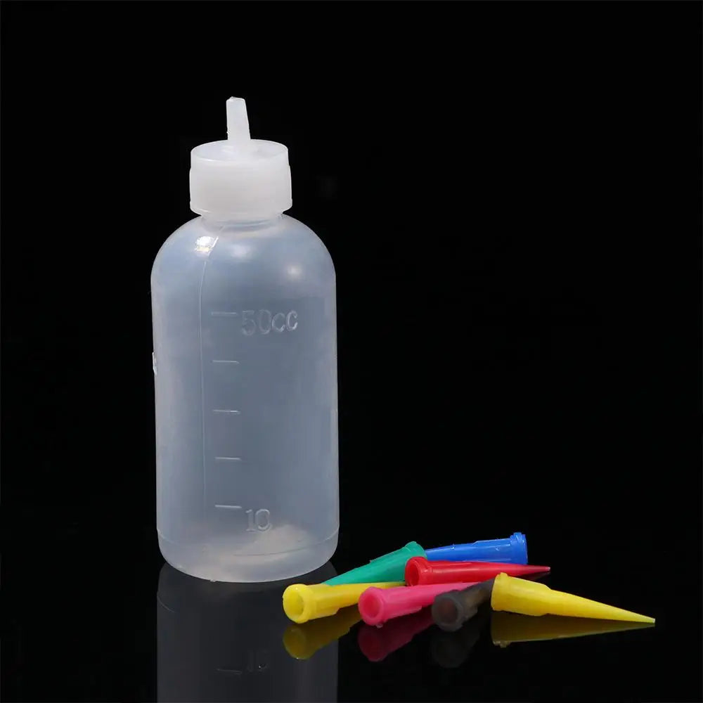 50ml Squeeze Bottle with 7 Nozzles | Baking, Crafts & Drawing