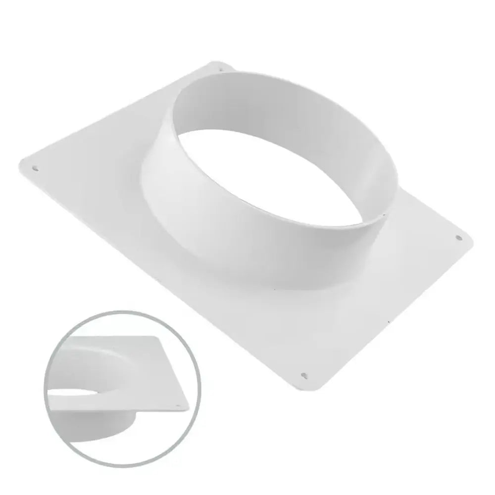 Plastic Vent Pipe Adapter Flange Connector Wall-mounted Square Round