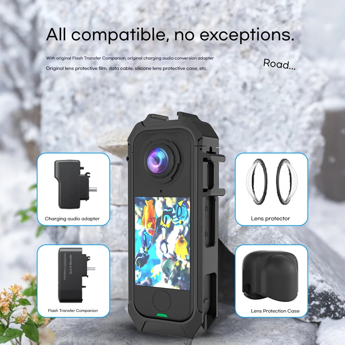Insta360 X4 Air Rabbit Cage Frame – Magnetic Quick-Release PC
