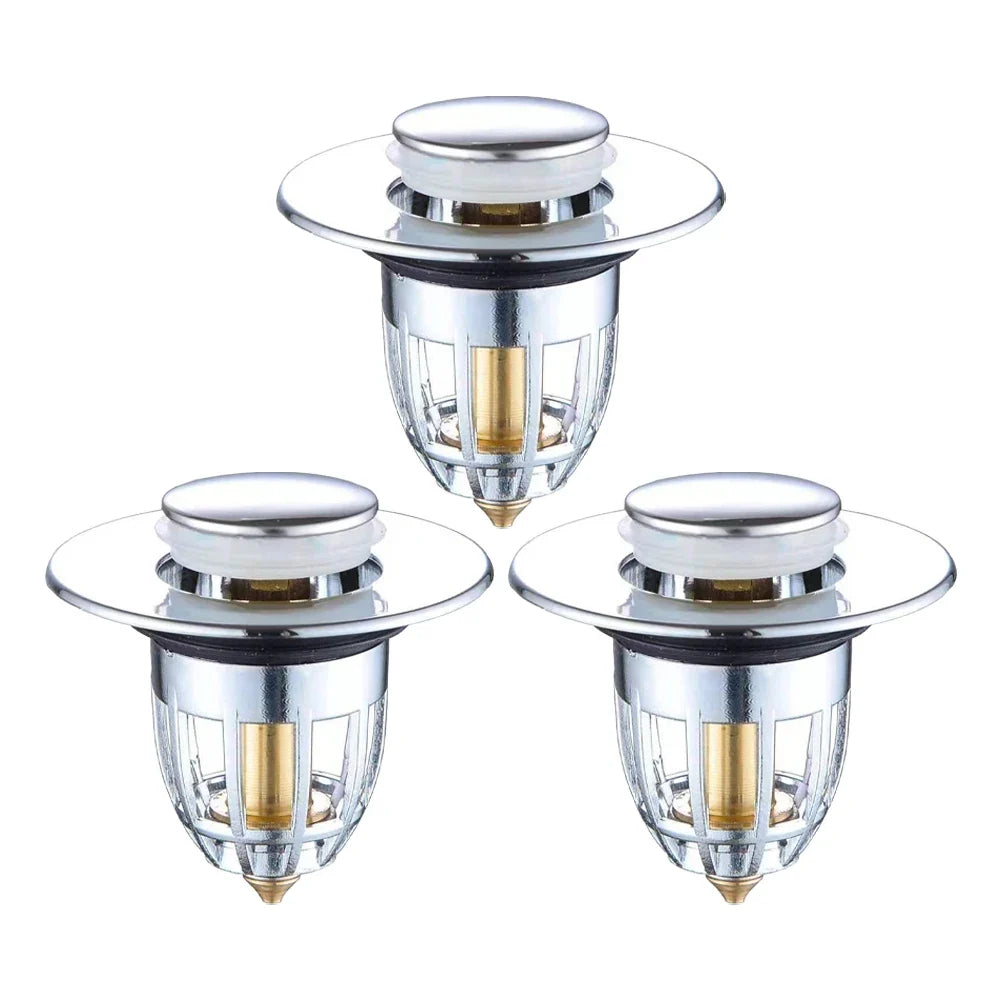 Pop-Up Sink Stopper & Drain Filter | 1 or 3 Pack – Universal Fit