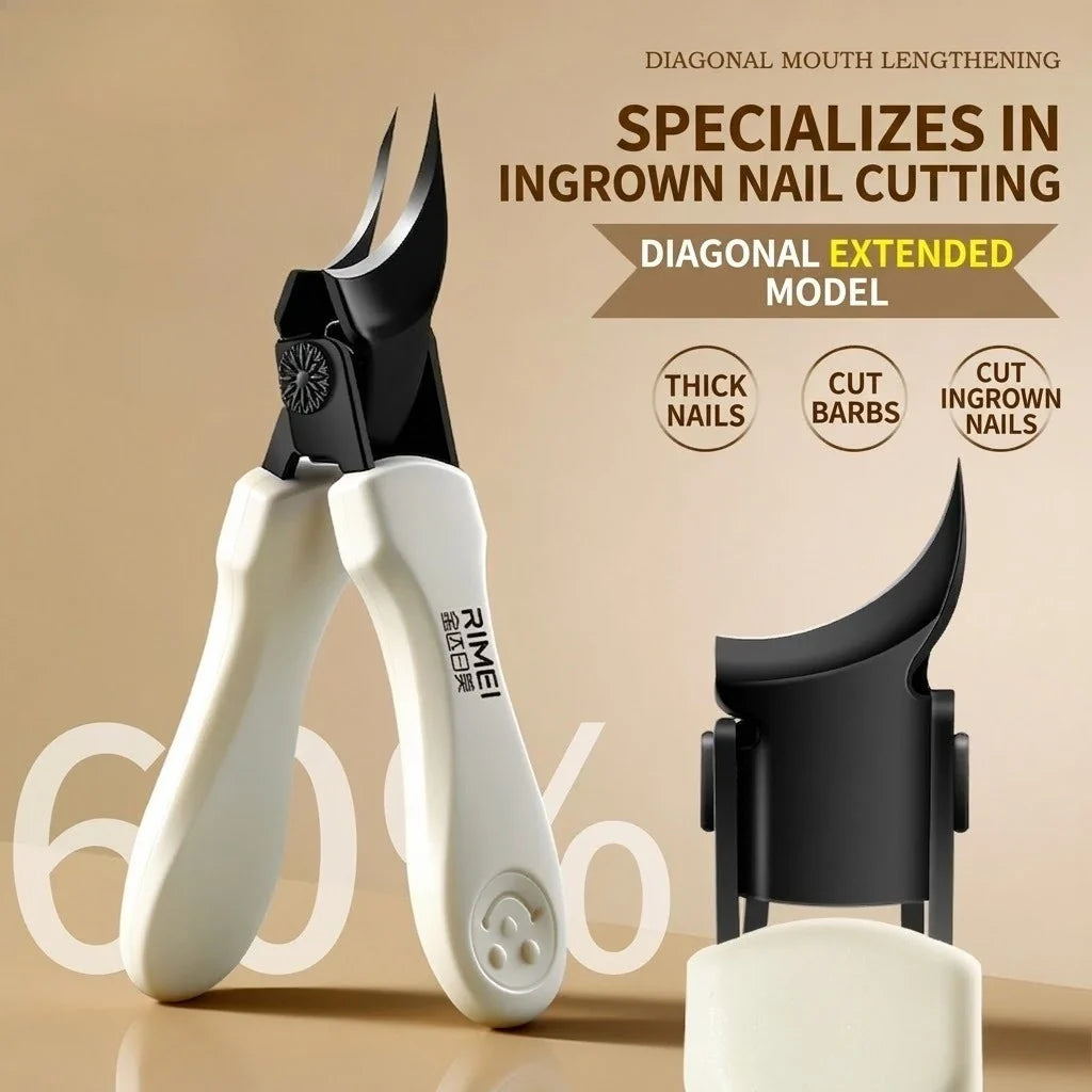 Extended Oblique Toenail Clipper – Stainless Steel Trimmer