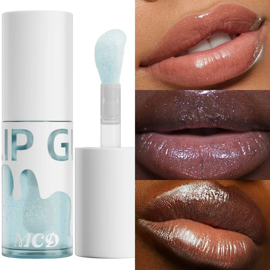 MCD Glitter Shimmer Lip Oil – Hydrating Plumping Glow Gloss
