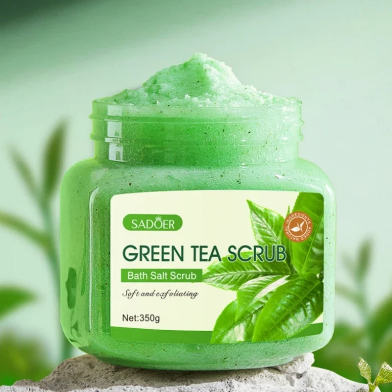 Sadoer Green Tea Body Scrub 350g – Exfoliate & Soften Skin