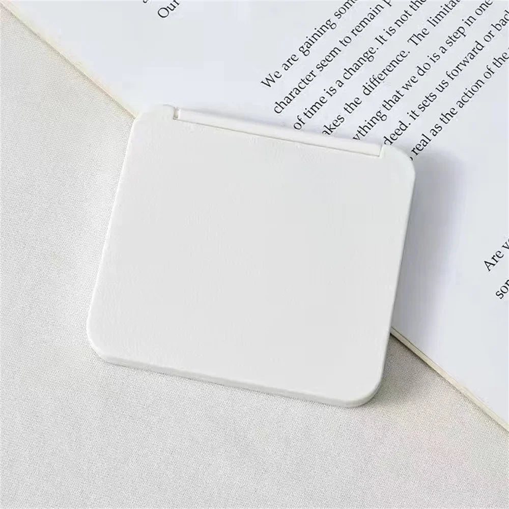 2-Face Makeup Mirror Square Portable Cute Girl's Hand Mini Pocket