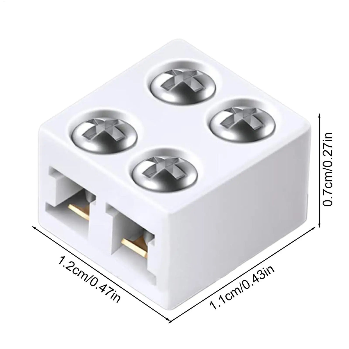 8mm LED Strip Light Connector – No-Solder Wire Adapter